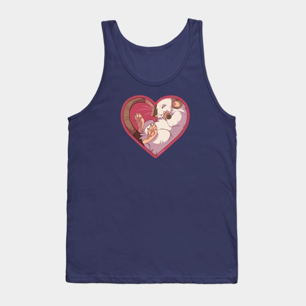 Heart Rat: Seal Point Tank Top by KiRAWRa